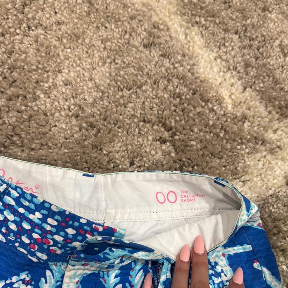 Lilly Pulitzer Blue Starfish Shorts - Picture 2 of 4